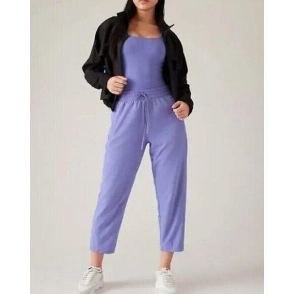 Athleta arrival straight leg ankle pants purple size 6 - Picture 1 of 4